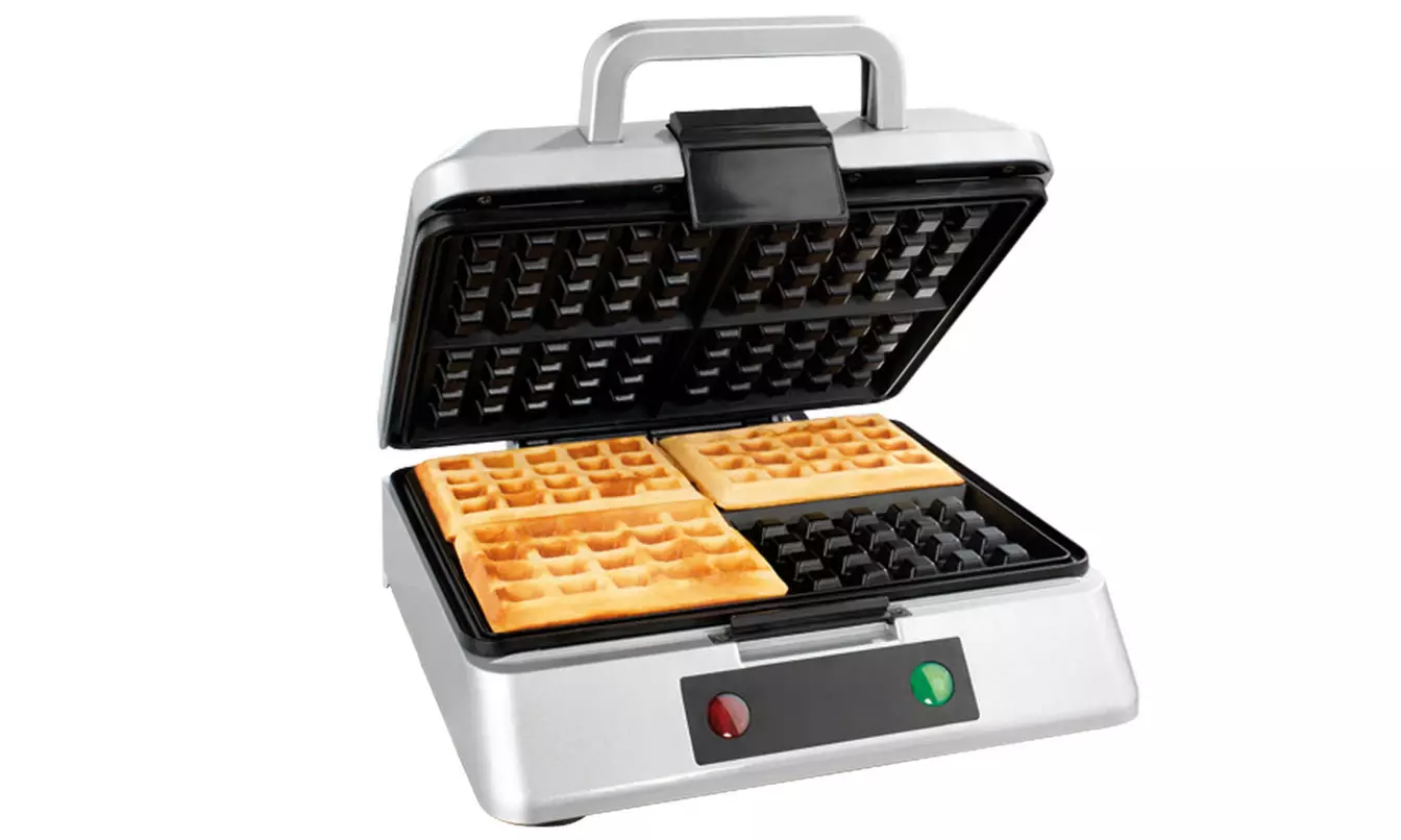 GOURMETmaxx Waffeleisen mit Antihaftbeschichtung aus Keramik für Belgische Waffeln - Second Medium