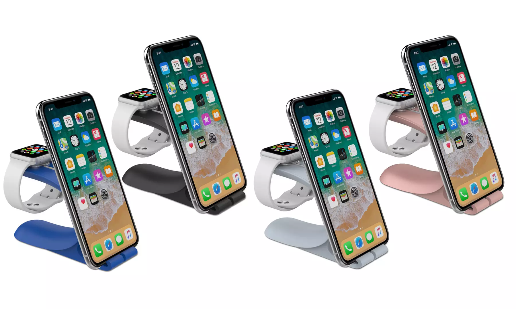 2-in-1 Charging Stand for Apple Watch and Smartphone - Primary Image