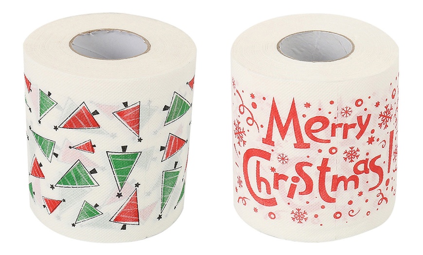 Image 9: Christmas Print Toilet Paper