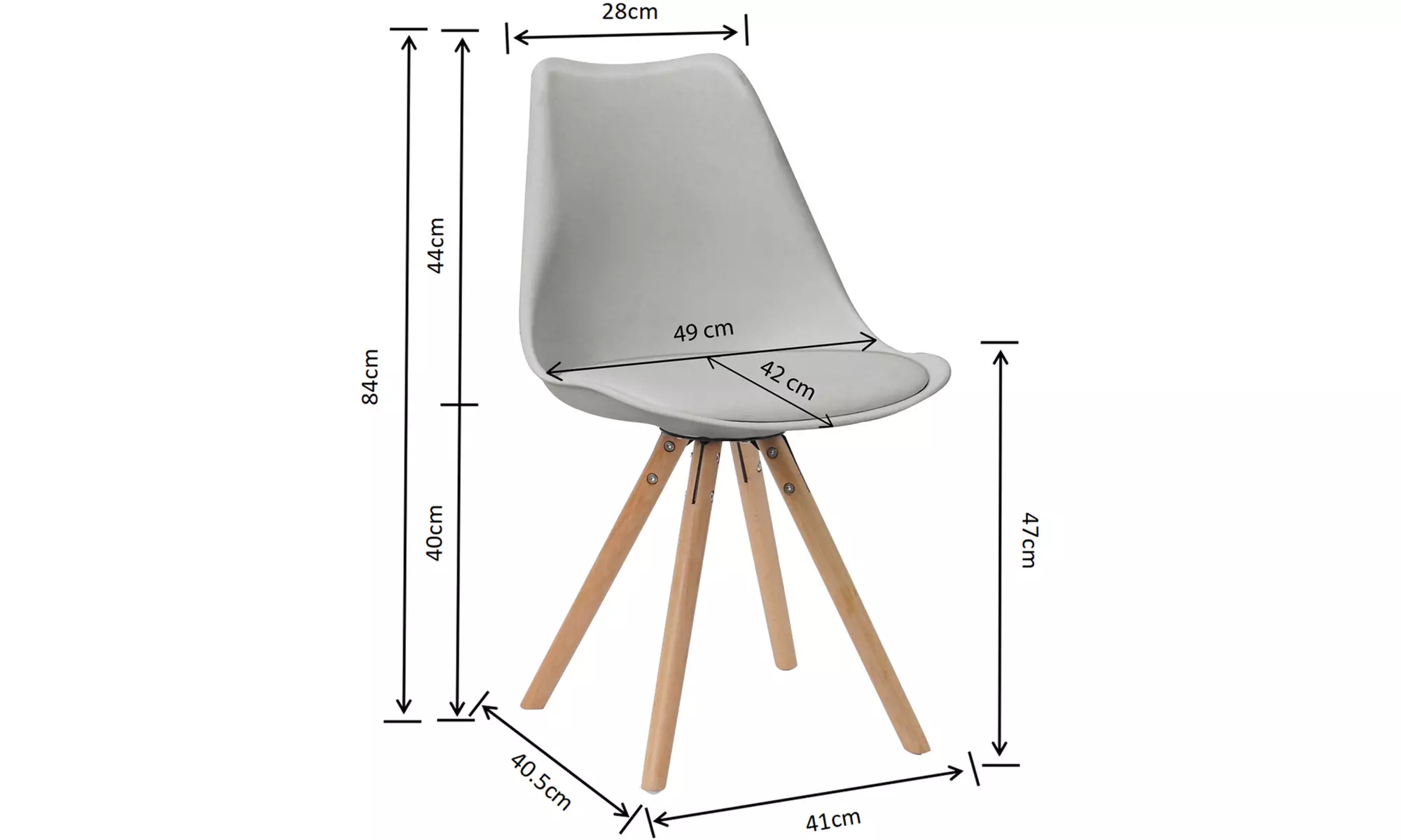 1, 2 o 4 sedie imbottite Camelia Sampur