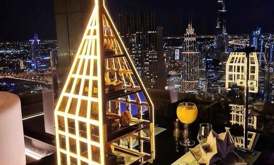 Image 6: 2-Course Meal with Beverages for 1, 2, or 4 with Views from 75th Floor