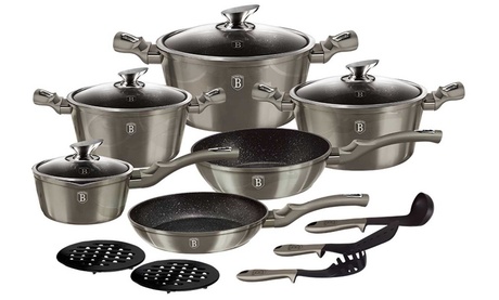Batteria di pentole e padelle Berlinger Haus, disponibile in 2 colori