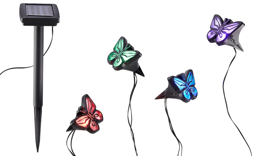 Image 2: Solar Butterfly Path Lights