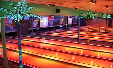 Bowling and Arcade Games for Four at Emerald Lanes (Up to Half Off). Two Options Available. - Primary Image