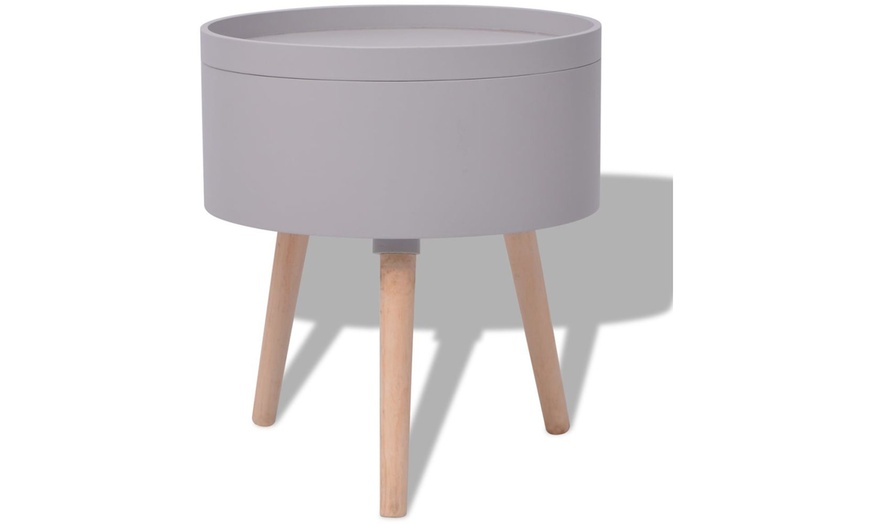 Image 9: Side Table with Serving Tray