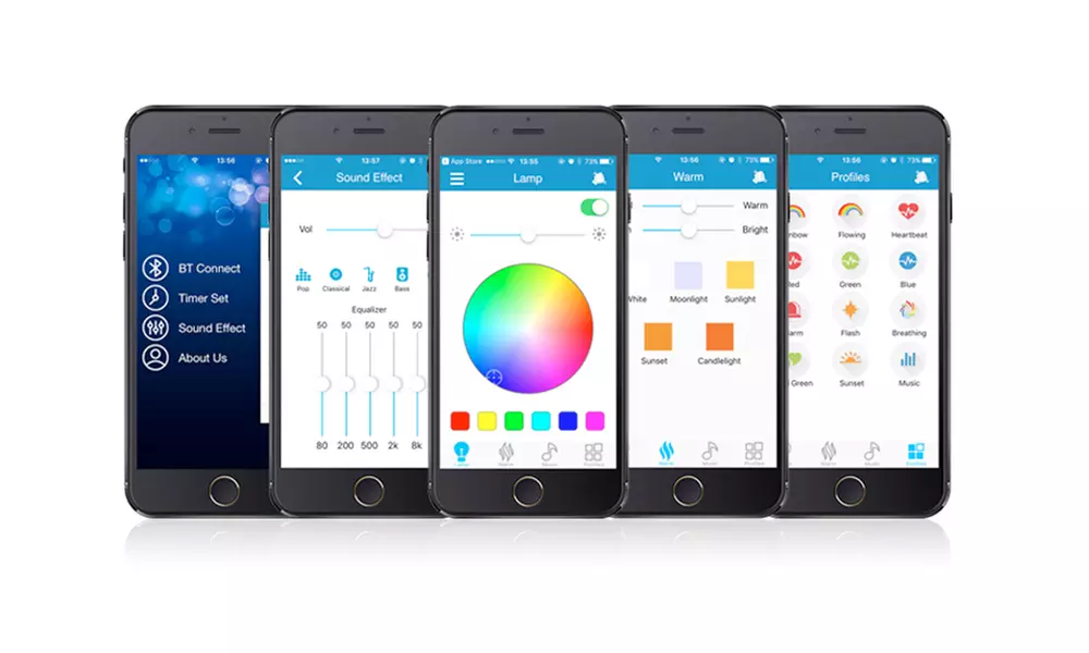 Lampe à Bluetooth avec application gérée depuis smartphone Apachie - Second Medium