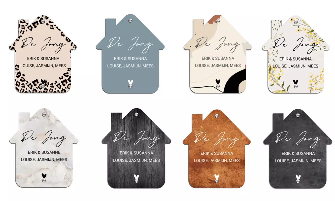 Maak je huis uniek met gepersonaliseerde deurbordjes