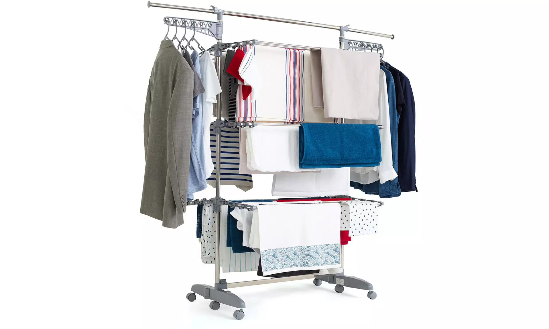 Étendoir à linge multifonction "Extra" Kitchen Move avec accessoires