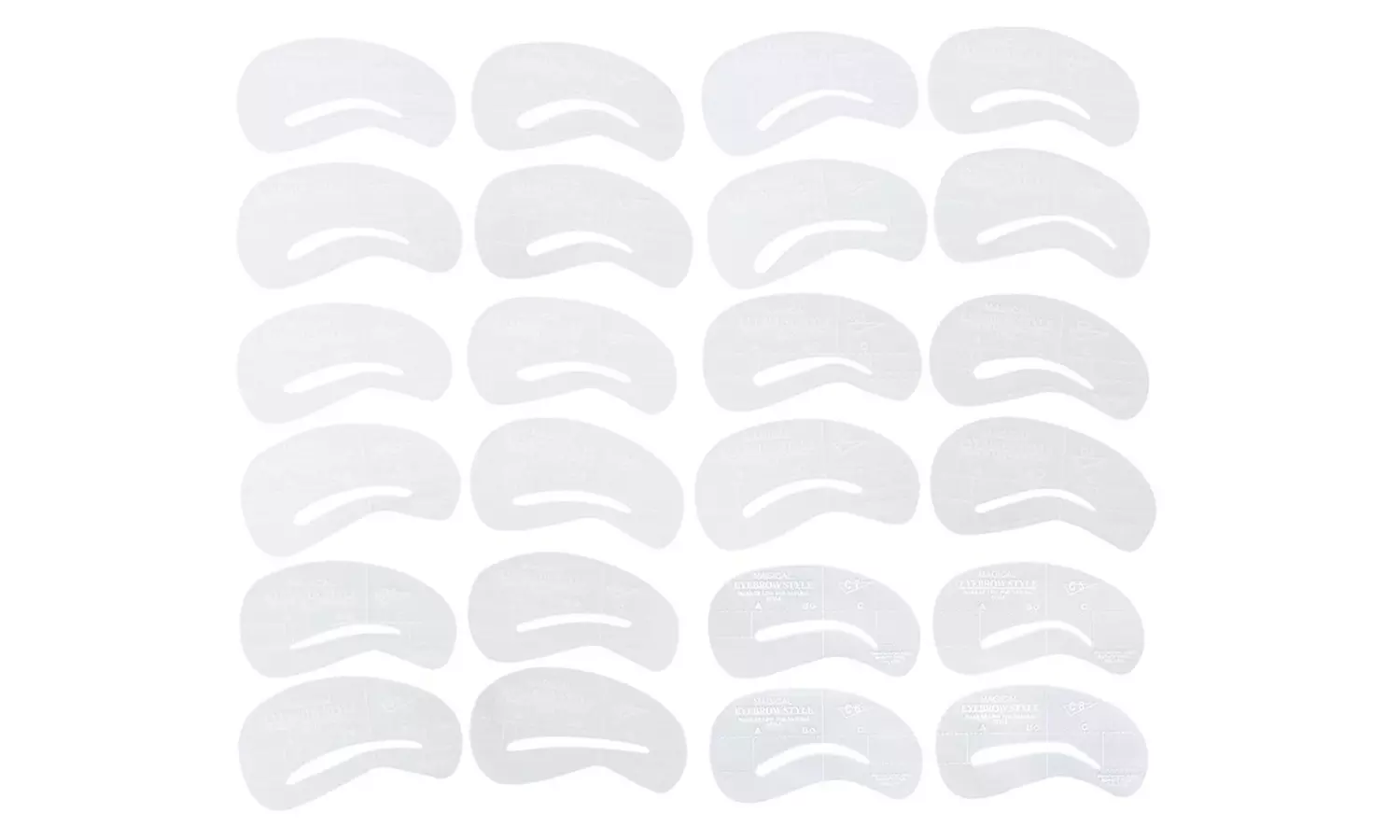 Pochoirs pour dessiner la ligne des sourcils - Second Medium