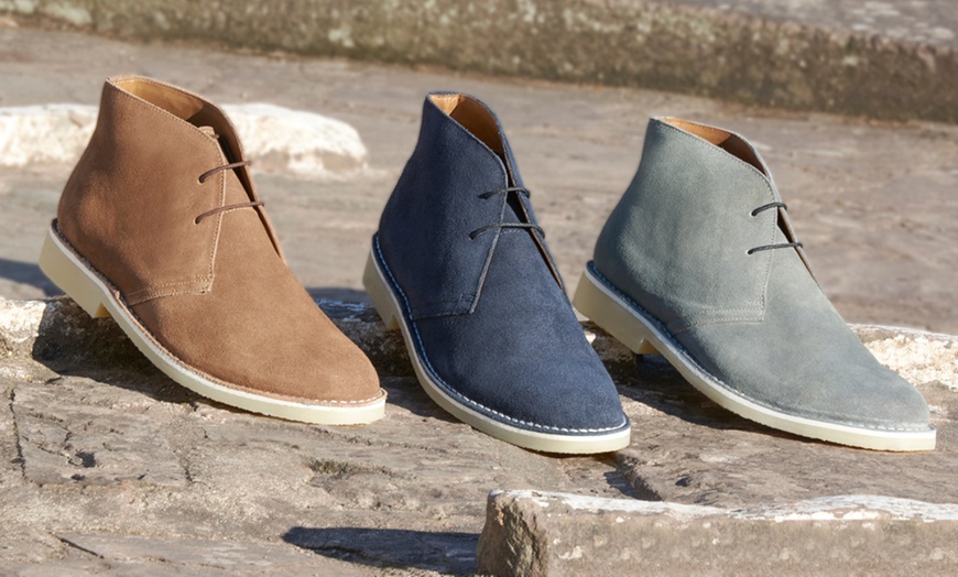 Image 2: Men's Suede Desert Shoes