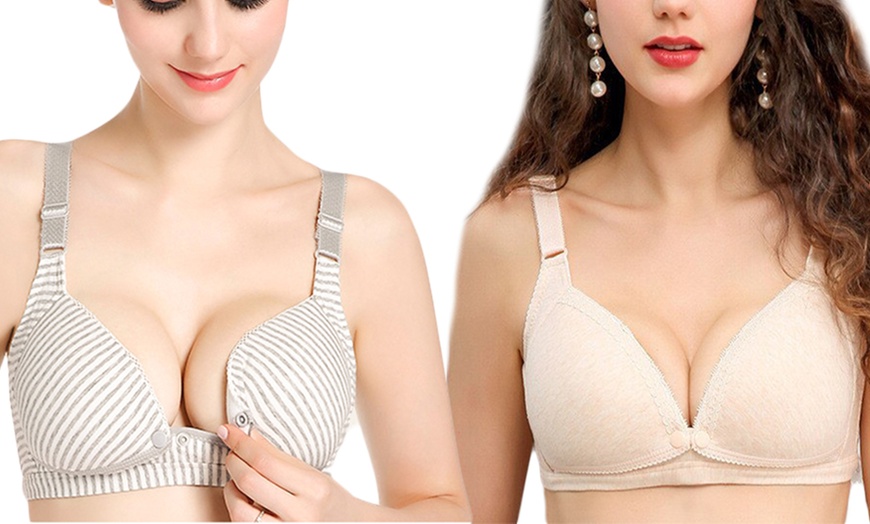 Image 1: Wireless Maternity Bra