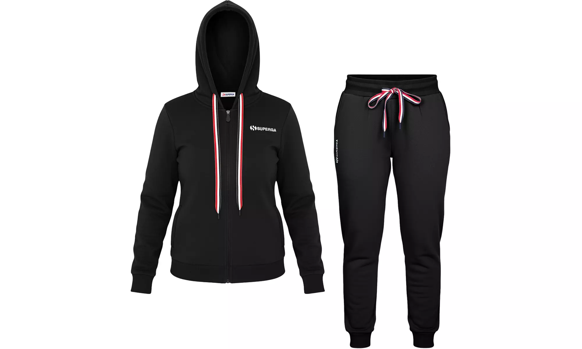 Tuta da donna in cotone felpato Superga