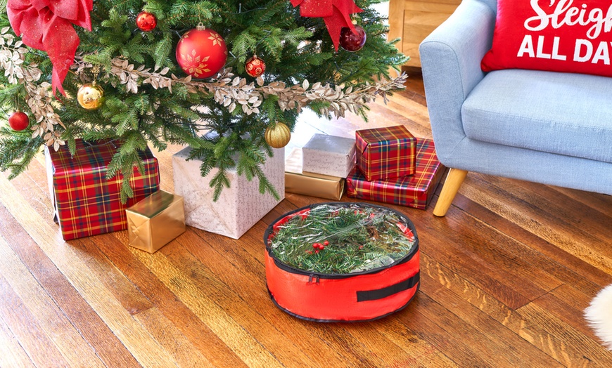 Image 10: Christmas Wreath Storage Bag