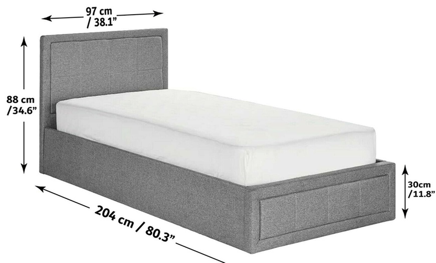 Image 39: Ottoman Bed Range with Optional Mattress