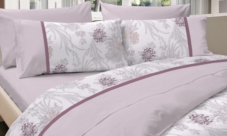 Completo letto in cotone Made in Italy, disponibile in 3 dimensioni e 4 fantasie