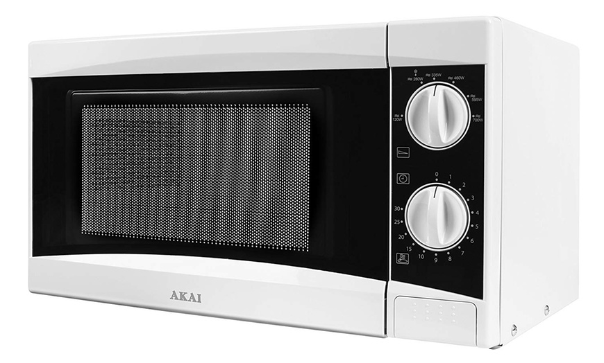 Image 2: Akai 800W Manual Microwave