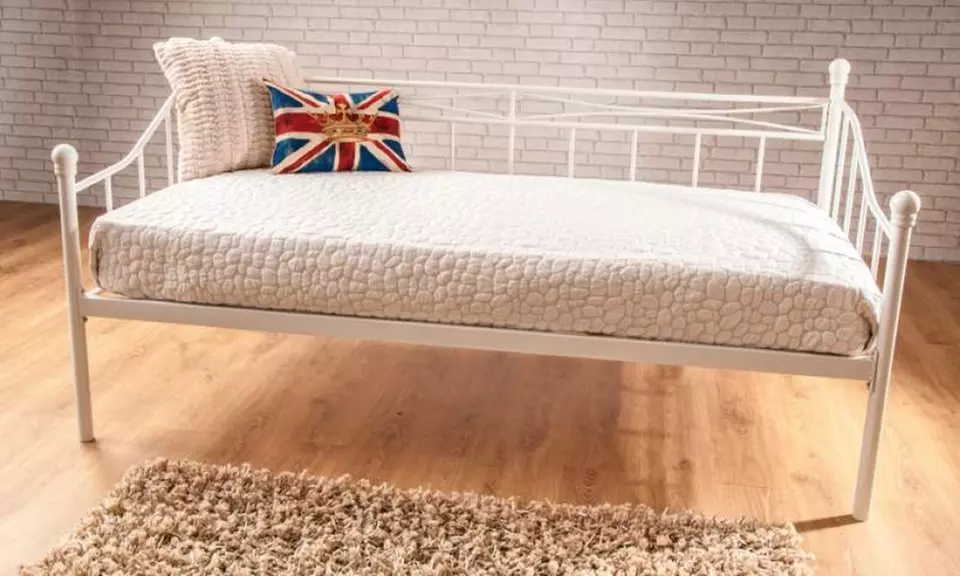 Montpellier Metal Day Bed Frame or Trundle with Optional Mattresses with Free Delivery - Primary Image