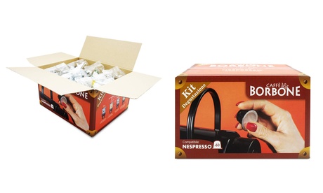 Fino a 300 capsule caffè Borbone compatibili Nespresso con 5 miscele assortite