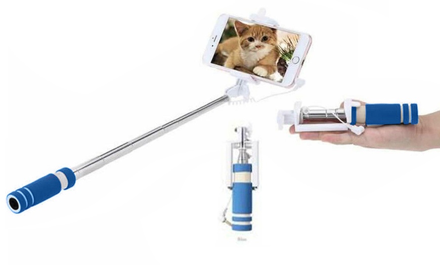 Image 1: Aquarius Mini Selfie Stick Monopod