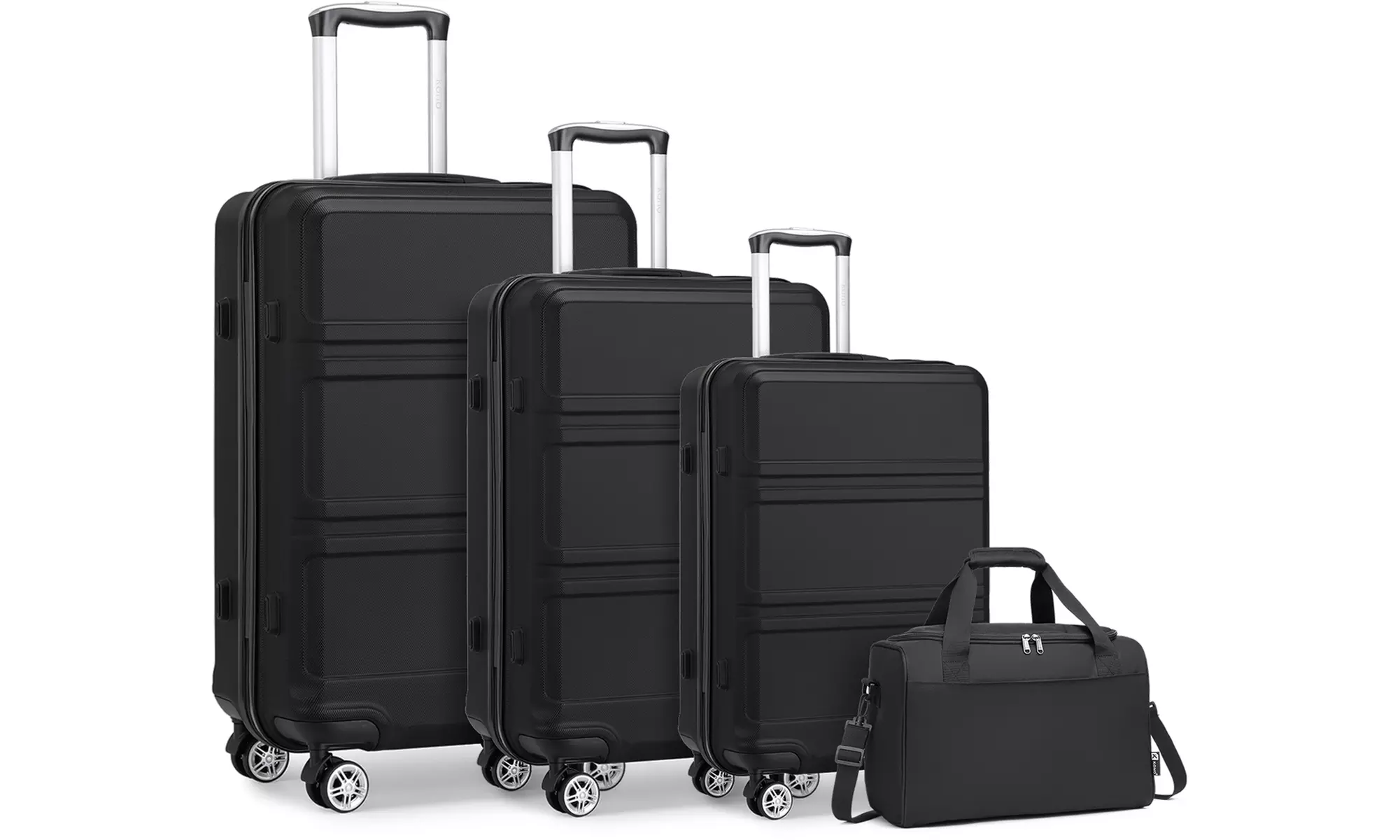 Kono One or Three Hard Shell Classic Suitcase Set with a Travel Bag