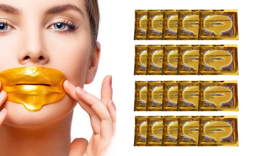 Image 7: 5x, 10x, 20x, 30x oder 60x Crystal Collagen Gold Gesichtsmasken