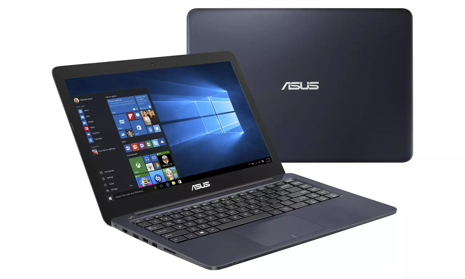 ASUS EeeBook 14" Laptop with 1.6GHz Intel Celeron N3060 Processor, 4GB RAM, and 32GB eMMC (Manufacturer Refurbished) - Second Medium