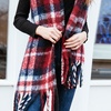 Image 6: Women's Oversized Plaid Printed Scarf