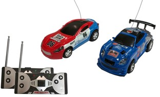 Mini RC Cars-in-a-Can (2-Pack)