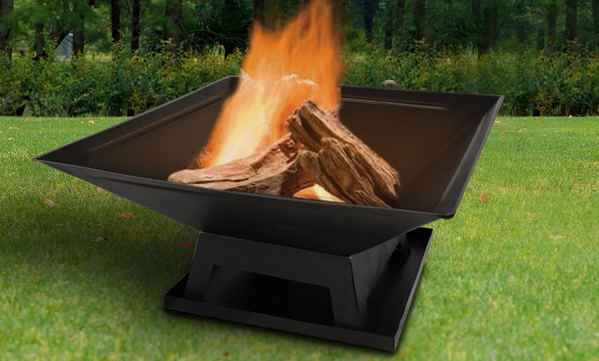 Image 6: Three-in-One Outdoor Square BBQ Grill