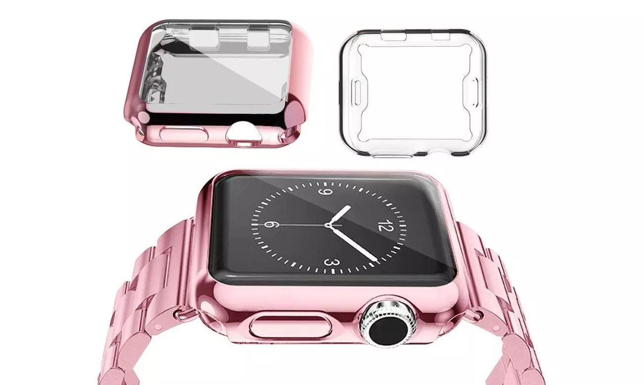 Waloo Electroplate Case for Apple Watch Series 1, 2, & 3 (2-Pack) - Second Medium