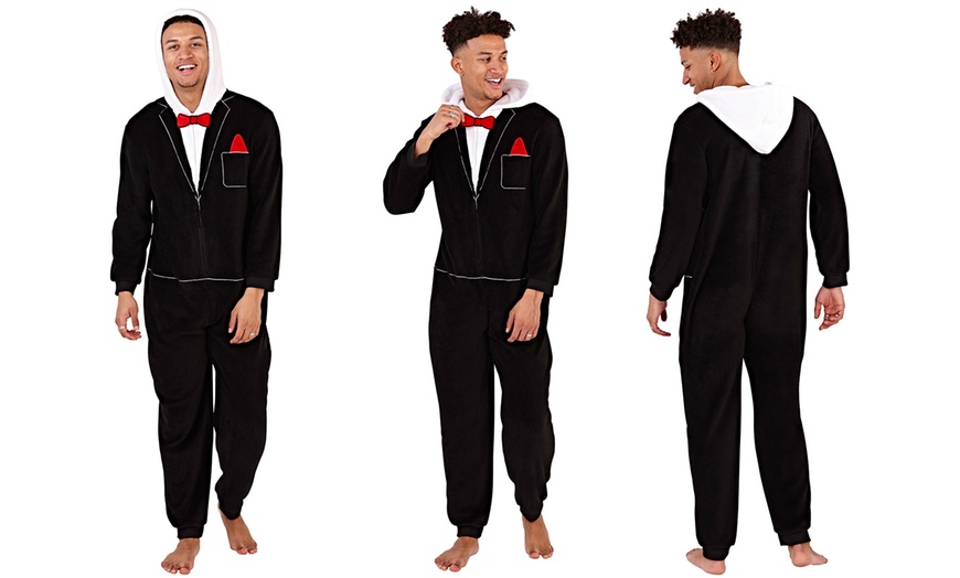 Image 8: Men's Novelty Hooded Onesies
