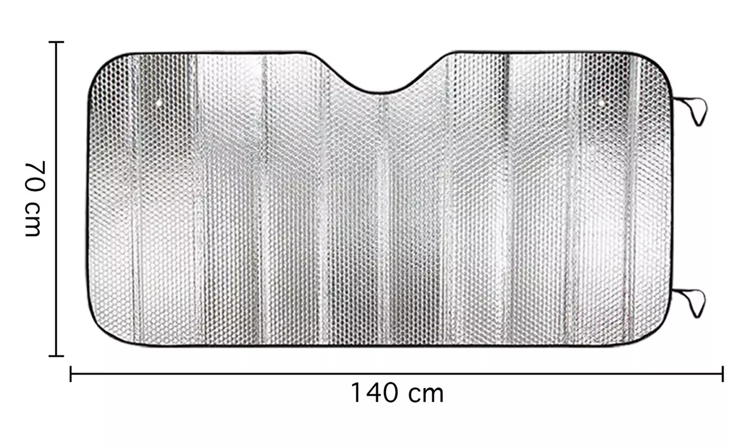 1 of 2 auto voorruit zonneschermen in afmetingen naar keuze - Second Medium