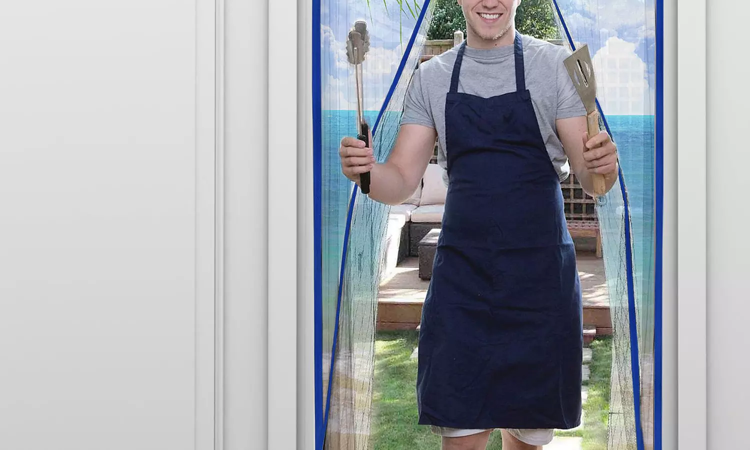 Instant Mesh Magnetic Screen Door - Primary Image