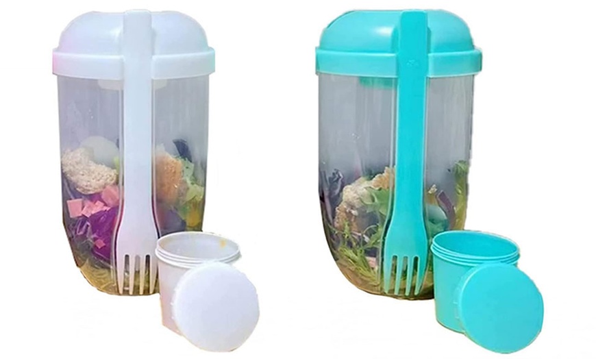 Image 11: Meal Prep Salad Shaker Container