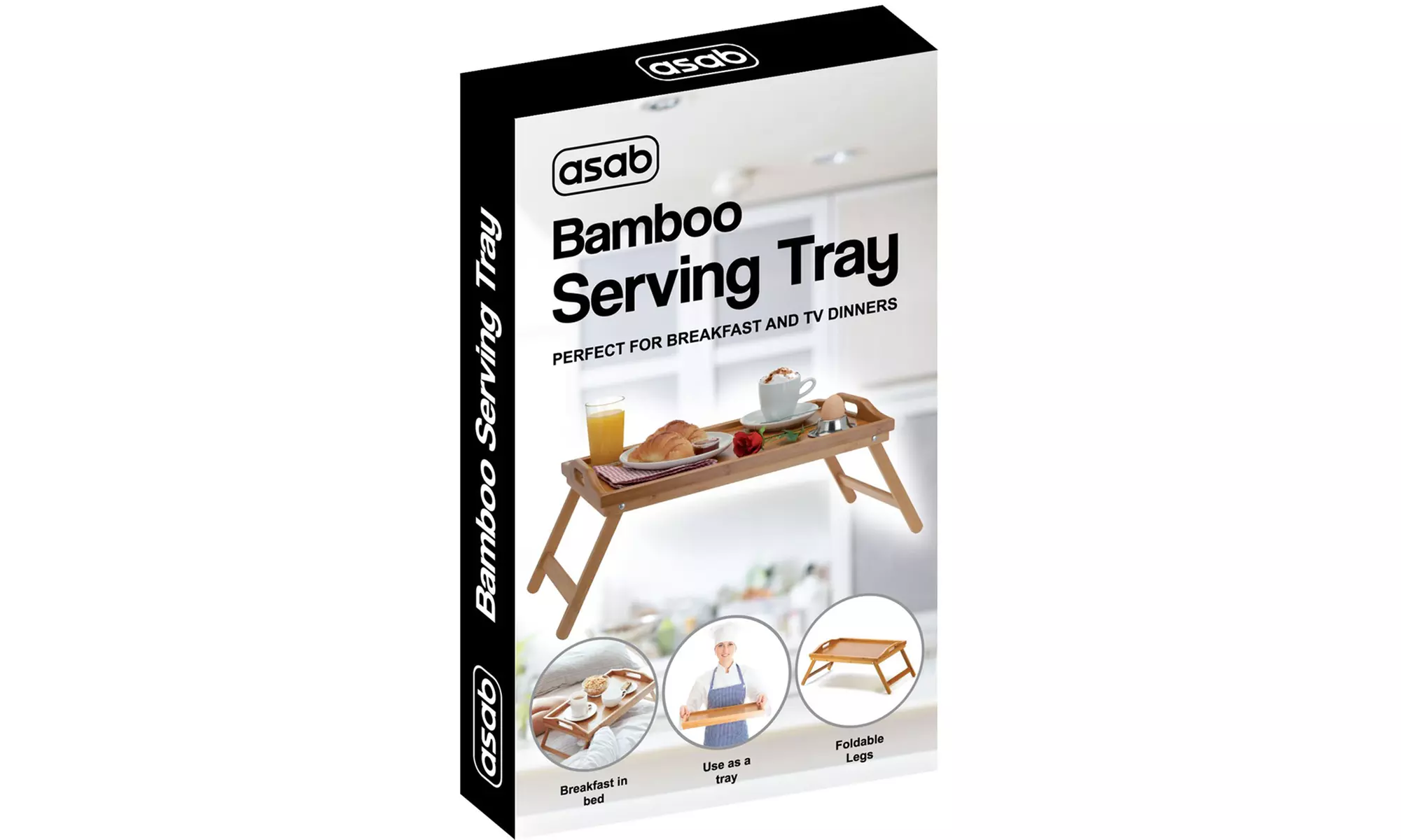 One or Two Bamboo Trays with Folding Legs - Image 7