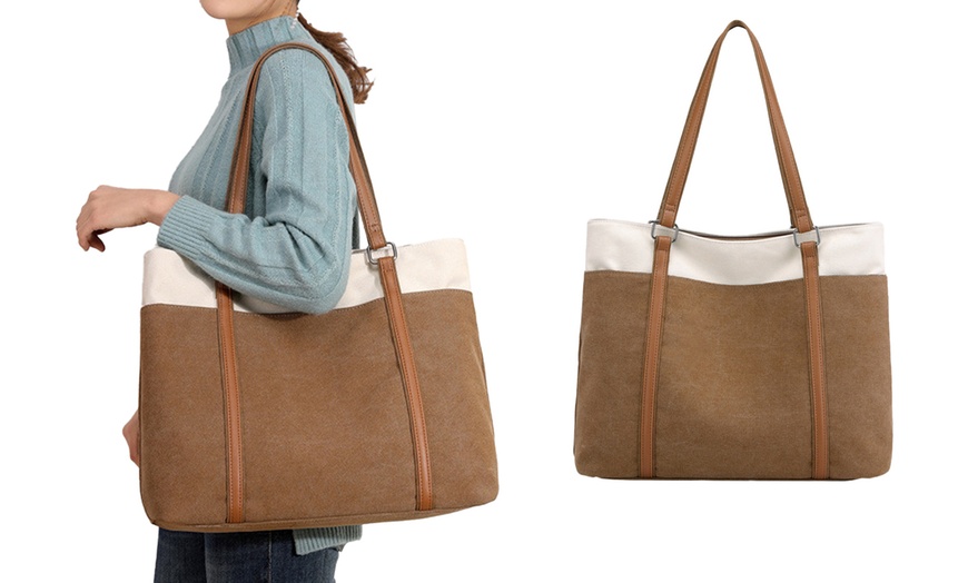 Image 6: Women's Canvas design Work Tote Bag