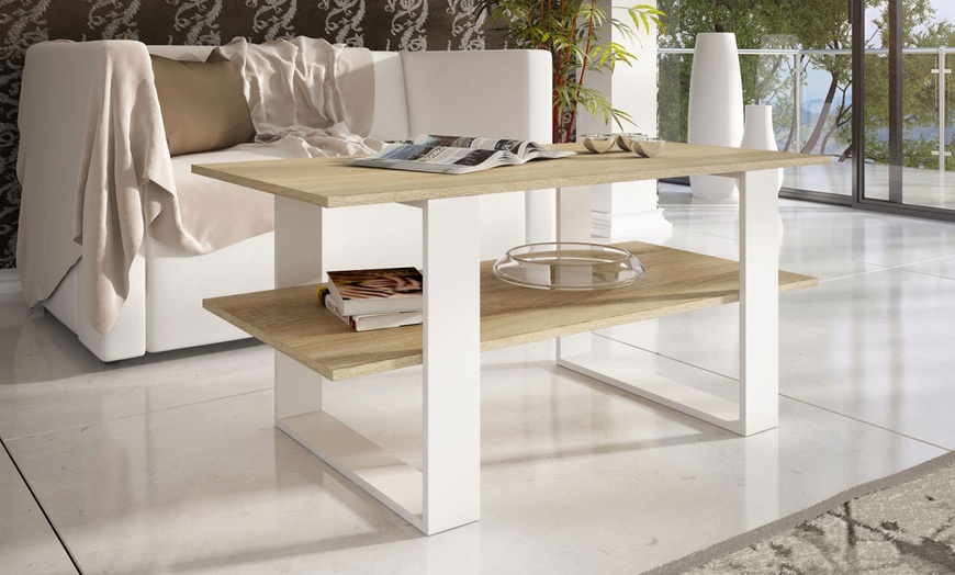 Image 3: Double Layer Coffee Table