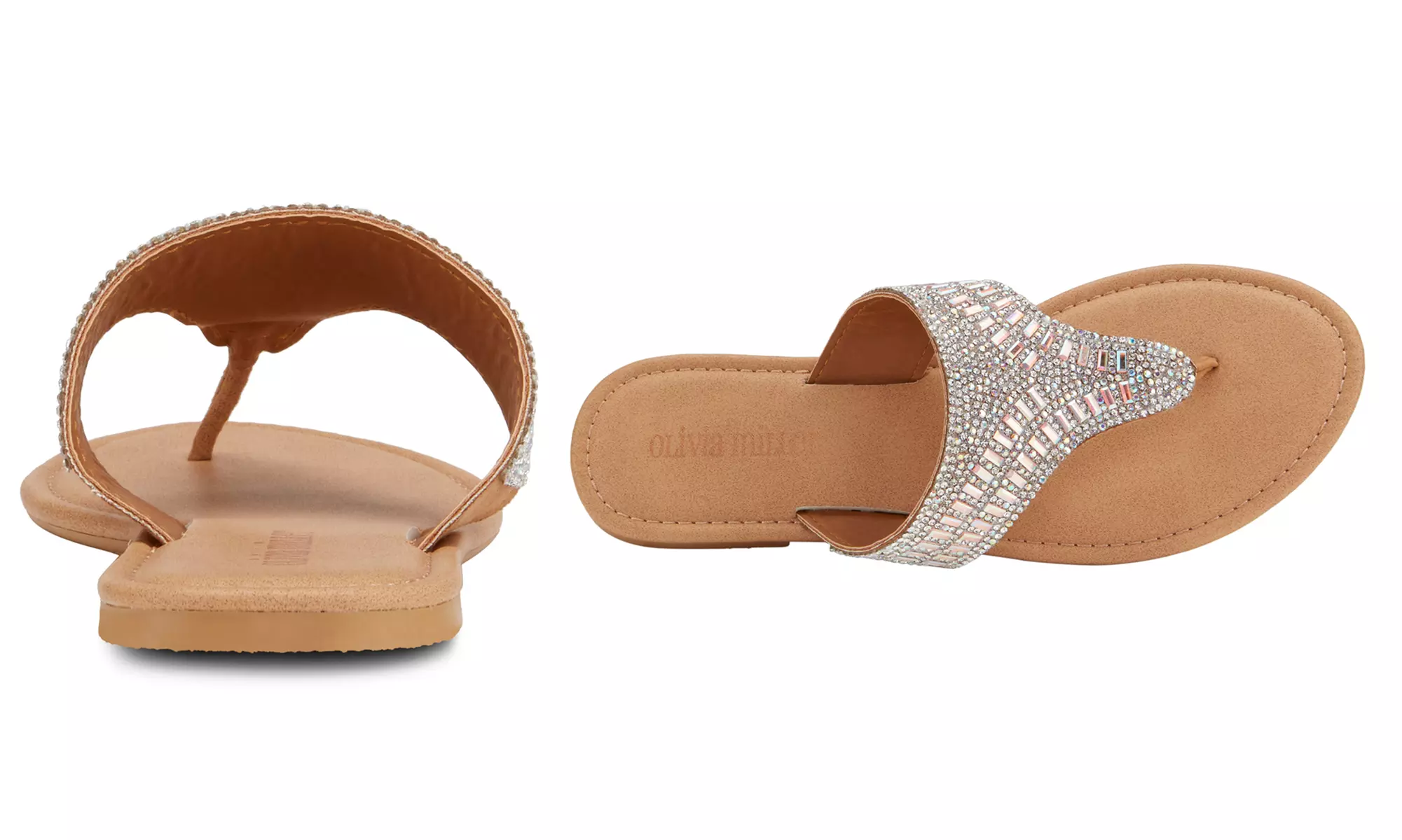 Olivia Miller Women's M2M Embellished Sandals - Second Medium