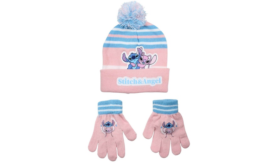 Image 5: Ensemble bonnet et gants Lilo & Stitch, Paw Patrol et Mickey