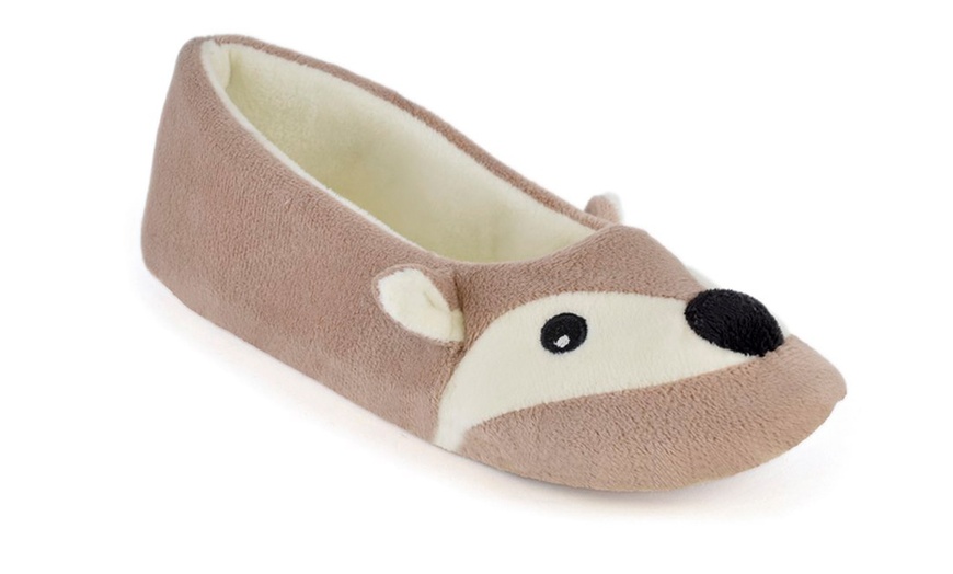 Image 3: Animal Ballet-Style Slippers