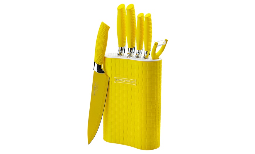 Image 6: Six-Piece Knife Set with Stand