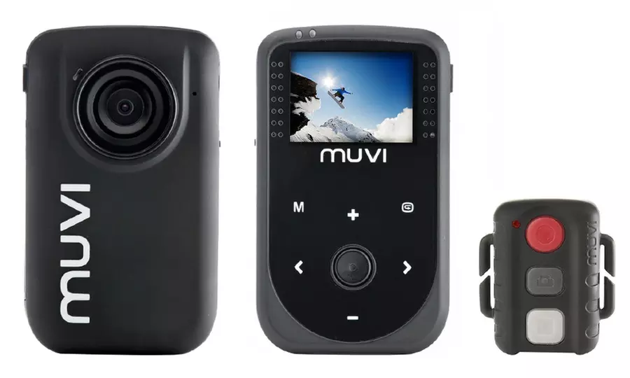 Veho MUVI HD10 Mini Hands-Free Action Cam with Remote and Helmet Mounting Bracket - Primary Image