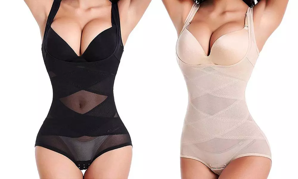 1x oder 2x Body-Shaper-Korsett in Schwarz oder Beige un in der Größe nach Wahl - Primary Image