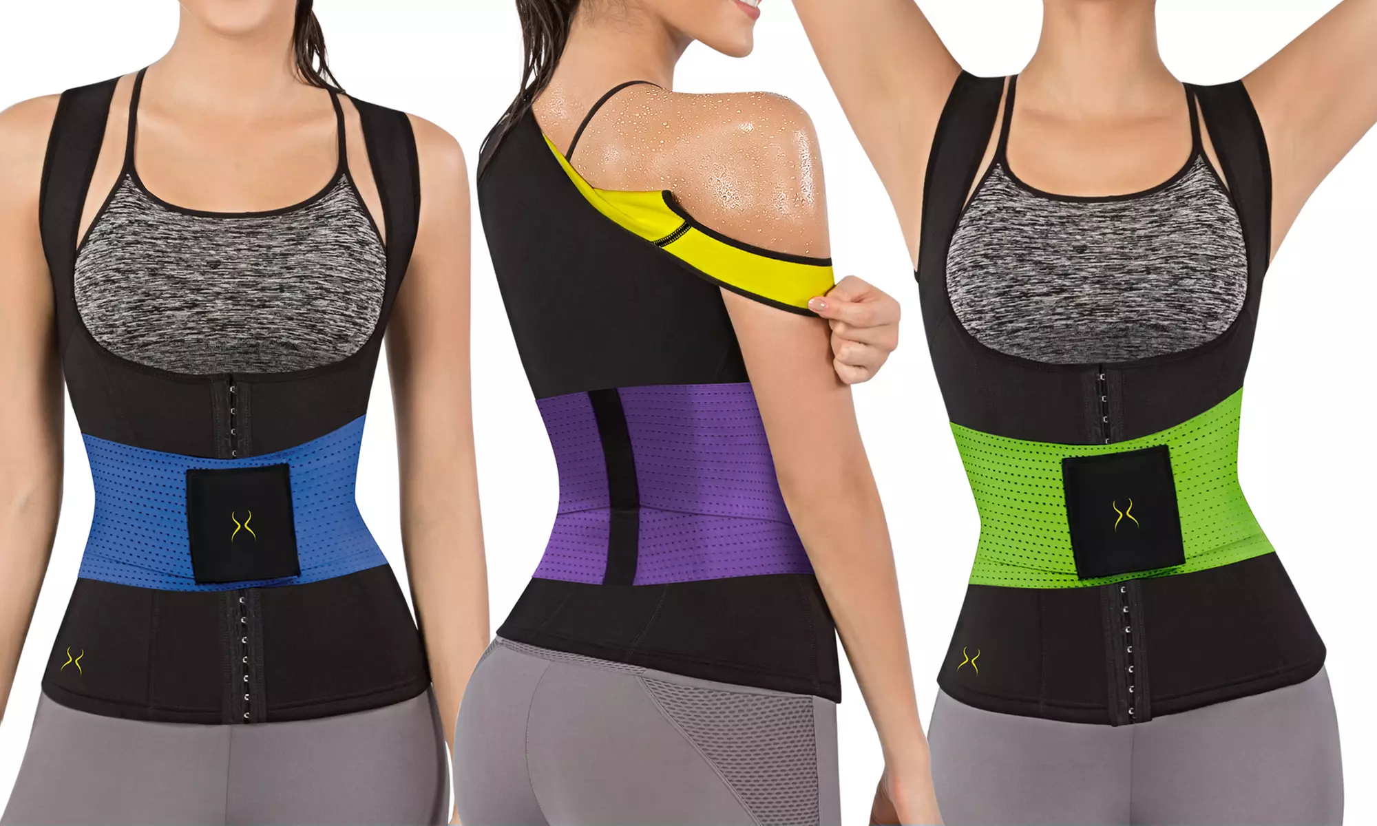 Women's Sweat Shaper Cincher with Waist Trainer Corset - Primary Image