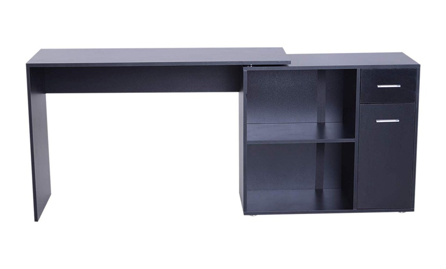 Image 8: L-Shaped Corner Computer Desk