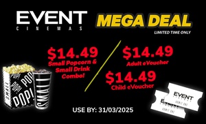 Event Cinema Vouchers Mega Sale