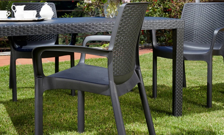 Image 2: Table de jardin extensible "Sun" avec 4 chaises