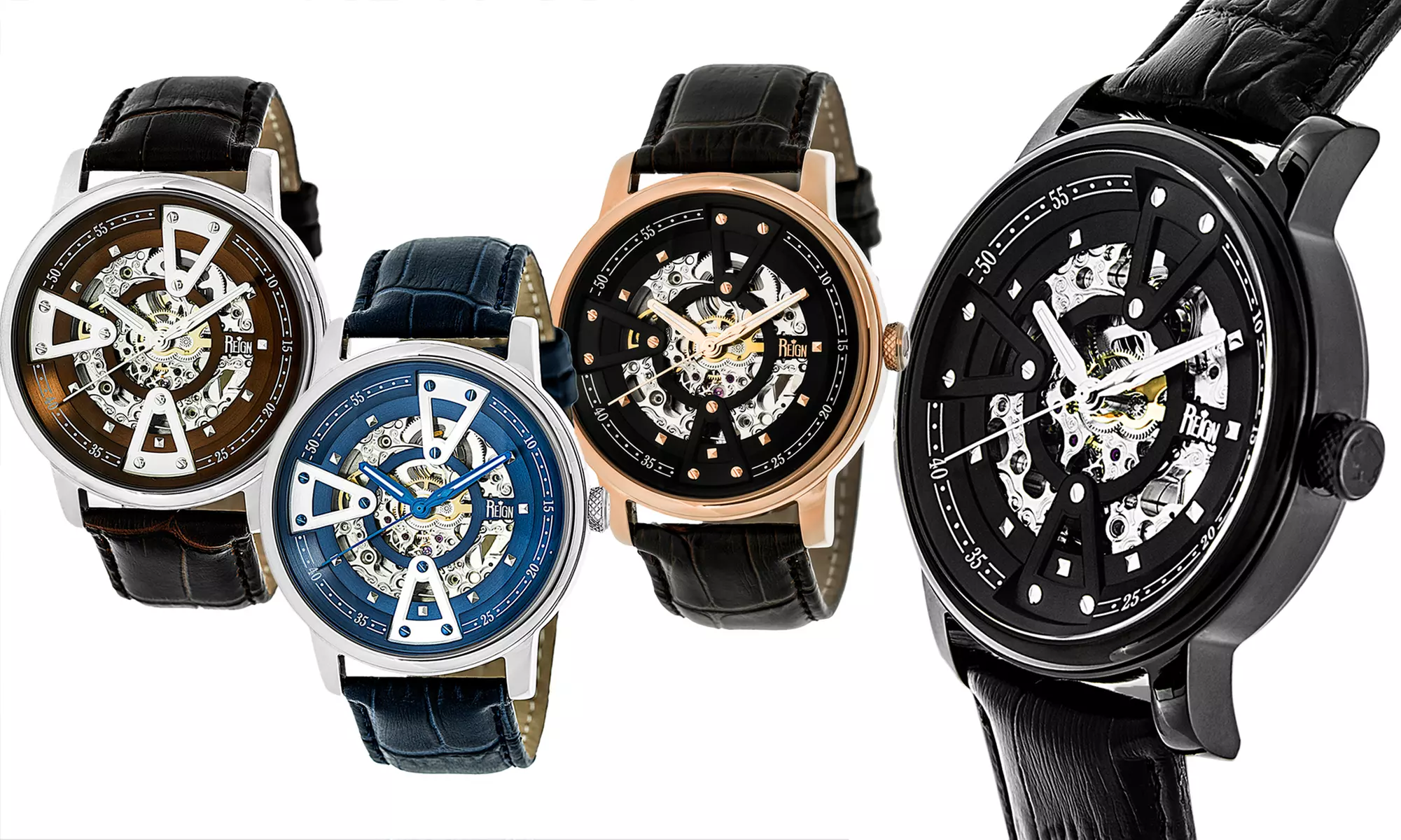 Reign Belfour Men's Skeleton Dial Watch - Primary Image