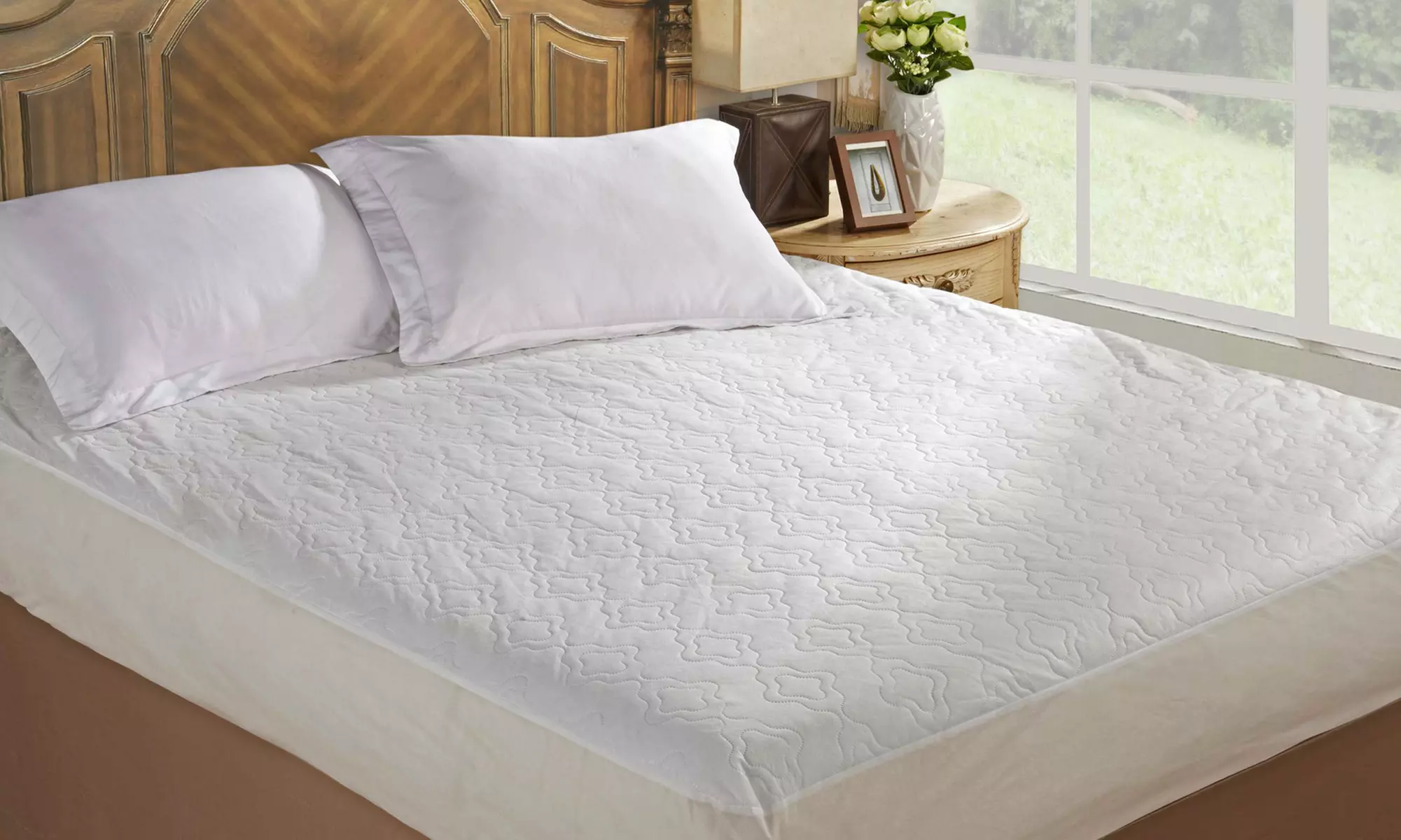 Hypoallergenic Quilted Mattress Pad - Primary Image