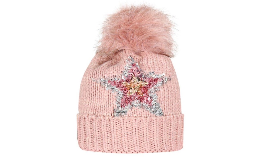 Image 14: Kurt Muller Faux Fur Bobble Hat